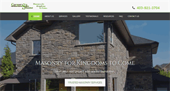Desktop Screenshot of cornerstonemasonry.ca