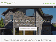 Tablet Screenshot of cornerstonemasonry.ca